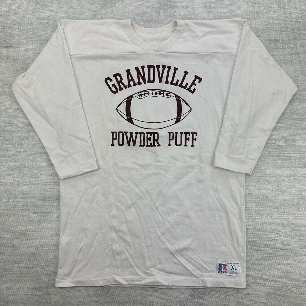 Vintage‎ Russell Athletic Sweatshirt Adult XL Grandville Powder Puff Football